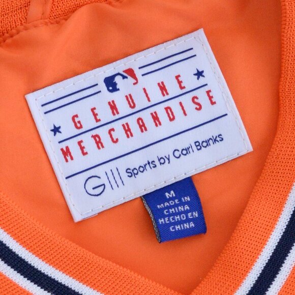Detroit Tigers Giii Sports By Carl Banks MLB Orange Windbreaker Pullover Jacket - Picture 4 of 11